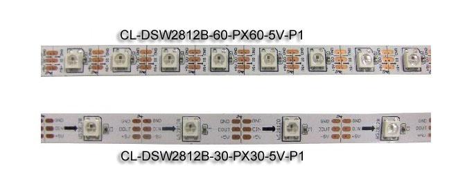 5VDC WS2812B Dijital LED Şerit Işıklar Adreslenebilir 30 piksel / M ve 30 LED / M 1