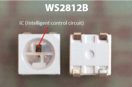 5VDC WS2812B Dijital LED Şerit Işıklar Adreslenebilir 30 piksel / M ve 30 LED / M 2