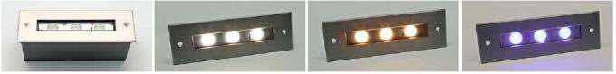 6 * 2W Dekoratif Gömme Montaj Lineer Adım Işığı, LED Merdiven Işıkları CE / RoHs Onaylandı 2