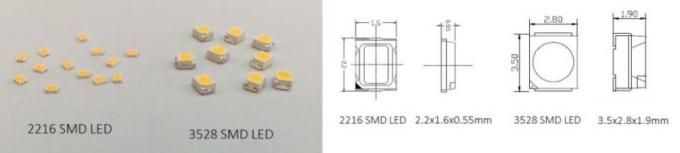 Küçük Paket 2216Dekoratif Esnek LED Şerit Işıklar CRI90 Yüksek R9 Değeri SDCM < 3 1