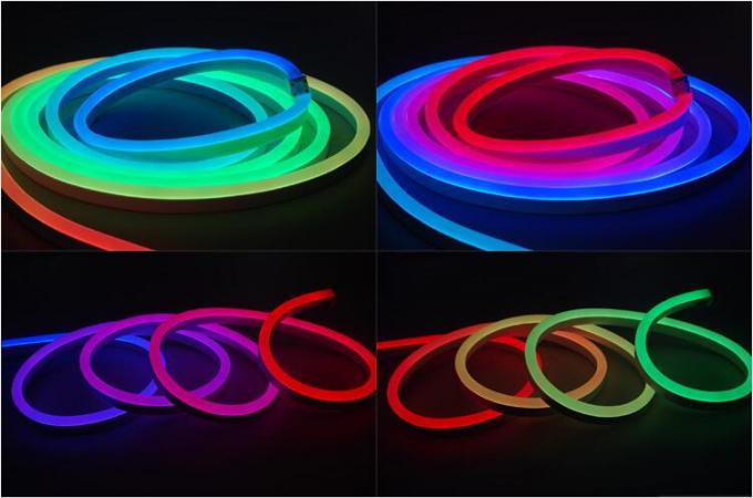 DMX512 Dijital Neon LED Halat Işıkları, Bükülebilir LED Neon Flex Işık UV Dayanıklı 3