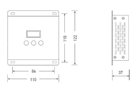5A * 5 Kanal RGBWY LED Kontrol Cihazı Sabit Voltaj Çıkışı DMX Dekoder 4