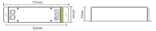 1CH 12A 0 ~ 10V Karartma CV LED DMX Dekoder Kontrol Cihazı, RJ45 DMX512 Soketli 0