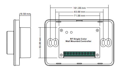 Anahtar ve Pürüzsüz Parlaklık Karartma İşlevleri ile Moda 3V RF Döner LED Dimmer 9