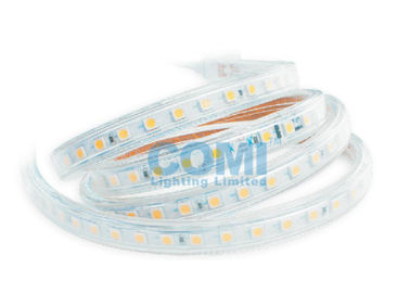 5050 Dış Mekan IP67 Yüksek Gerilim LED Şerit Işığı 84LED / M max Çalışma Uzunluğu Başına 50 Metre